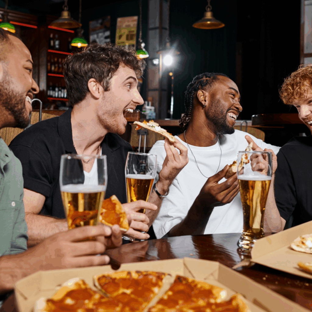 Friends enjoying a night out at Urban Fun Kingston Upon Thames.